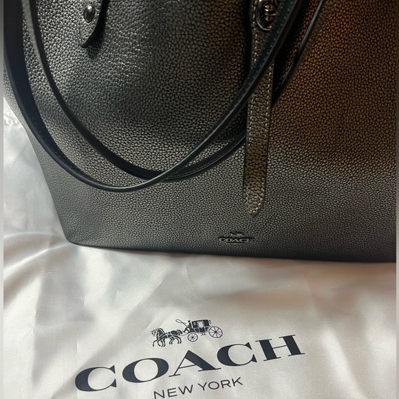 COACH Market Tote in Gunmetal Black - LIKE NEW - Picture 5 of 5